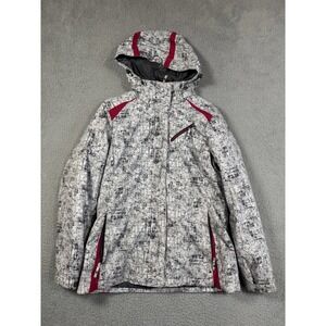 Below Zero Jacket Womens Small Gray Hooded 3-in-1 Zip-Out Liner Ski Snowboard